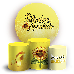 KIT Redondo e Trio - Setembro Amarelo - Sublimado 3D