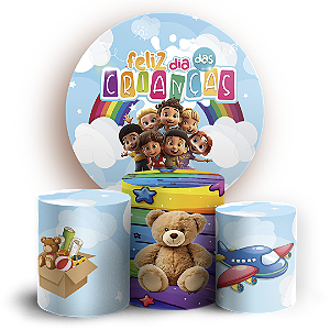 KIT Redondo e Trio - Dia Das Crianças - Sublimado 3D