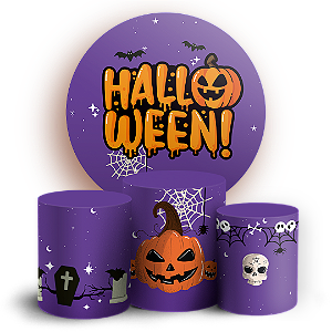 KIT Redondo e Trio - Dia das Bruxas Halloween - Sublimado 3D