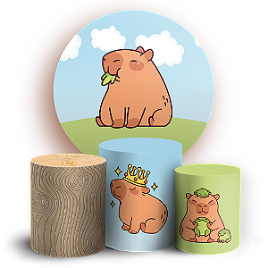 KIT Redondo e Trio - Capivara - Sublimado 3D