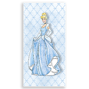 Faixa Lateral Sublimado 3D - Princesa Cinderela By Vivi
