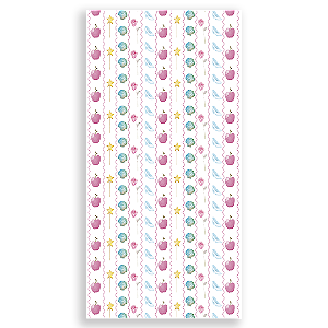 Faixa Lateral Sublimado 3D - Fundo Princesas By Vivi