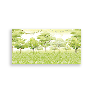 Painel Retangular Sublimado 3D - Fundo Floresta Bosque Fazendinha - Vivi Mide