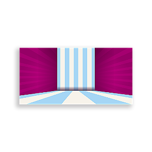 Painel Retangular Sublimado 3D - Anos 80