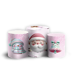 Trio Cilindro Sublimado 3D - Natal