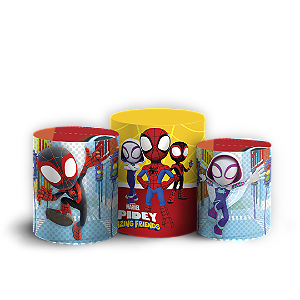 Trio Cilindro Sublimado 3D - Homem Aranha