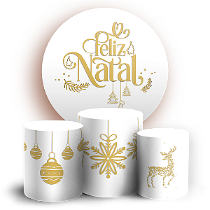 KIT Redondo e Trio Sublimado 3D - Natal