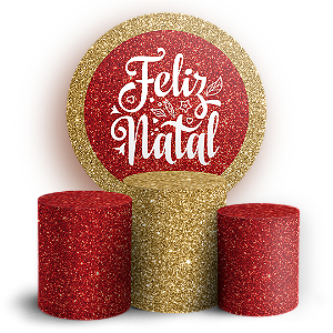 KIT Redondo e Trio Sublimado 3D - Natal