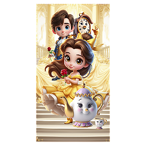 Faixa Lateral Sublimado 3D - Princesa Bela