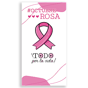 Faixa Lateral Sublimado 3D - Octubre Rosa ES