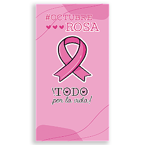 Faixa Lateral Sublimado 3D - Octubre Rosa ES
