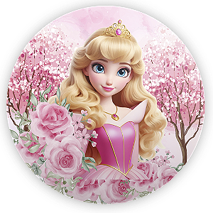 Mini Painel Sublimado 3D - Princesa Aurora