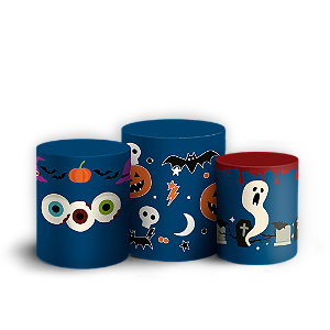 Trio Cilindro Sublimado 3D - Noche de Brujas ES