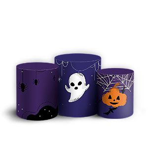 Trio Cilindro Sublimado 3D - Noche de Brujas ES