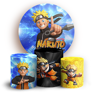 KIT Redondo e Trio Sublimado 3D - Naruto