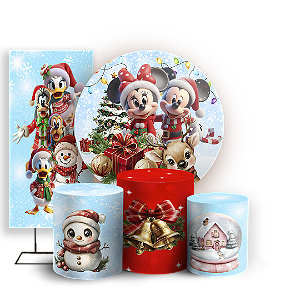 KIT Redondo Trio e Faixa Sublimado 3D - Natal