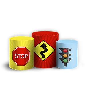 Trio Cilindro Sublimado 3D - Transporte