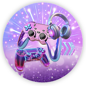 Mini Painel Sublimado 3D - Video Games