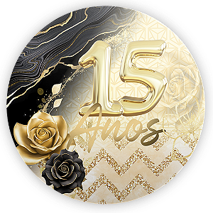 Mini Painel Sublimado 3D - 15 Anos