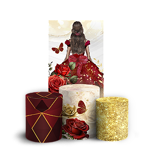 Faixa Lateral e Trio Cilindro Sublimado 3D Vest Facil - 15 Anos