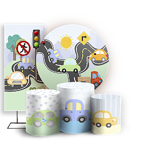 KIT Redondo Trio e Faixa Sublimado 3D - Transporte