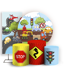 KIT Redondo Trio e Faixa Sublimado 3D - Transporte