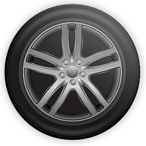 Mini Painel Sublimado 3D - Pneu Carro