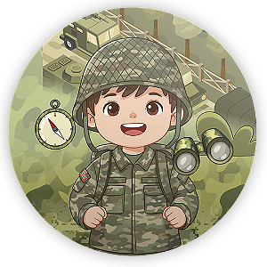 Mini Painel Sublimado 3D - Exército