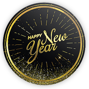 Mini Painel Sublimado 3D - Ano Novo