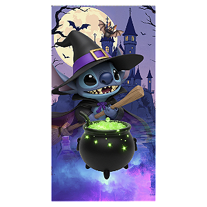 Faixa Lateral Sublimado 3D - Stitch Halloween
