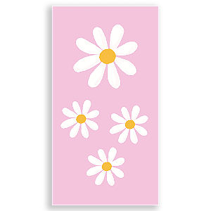 Faixa Lateral Sublimado 3D - Flor Margarida