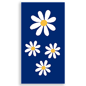 Faixa Lateral Sublimado 3D - Flor Margarida