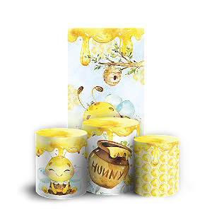 Faixa Lateral e Trio Cilindro Sublimado 3D Vest Facil - Abelha