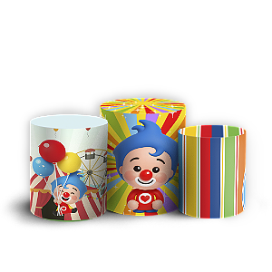 Trio Cilindro Sublimado 3D - Plim Plim