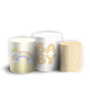 Trio Cilindro Sublimado 3D - Criança Baby