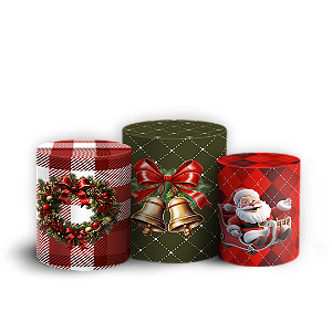 Trio Cilindro Sublimado 3D - Ano Novo