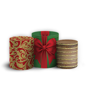 Trio Cilindro Sublimado 3D - Natal