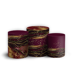 Trio Cilindro Sublimado 3D - 15 Anos