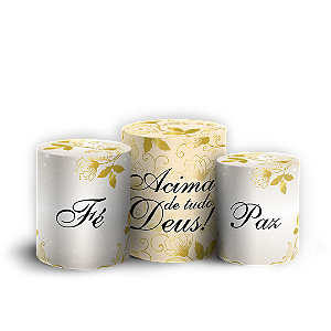 Trio Cilindro Sublimado 3D - Ano Novo