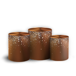 Trio Cilindro Sublimado 3D - Ano Novo