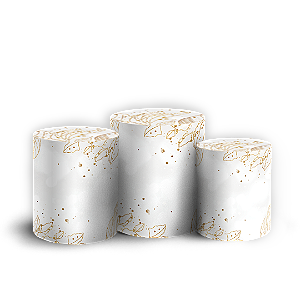 Trio Cilindro Sublimado 3D - Ano Novo