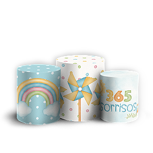 Trio Cilindro Sublimado 3D - 365 Sorrisos