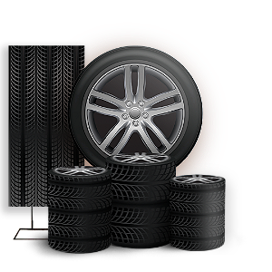 KIT Redondo Trio e Faixa Sublimado 3D - Pneu Carro