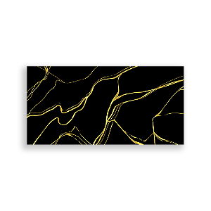 Painel Retangular Sublimado 3D - Marmore Dourado  Vivi