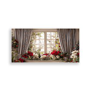 Painel Retangular Sublimado 3D - Fundo Fotografico Natal