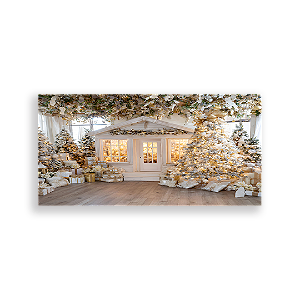 Painel Retangular Sublimado 3D - Fundo Fotografico Natal