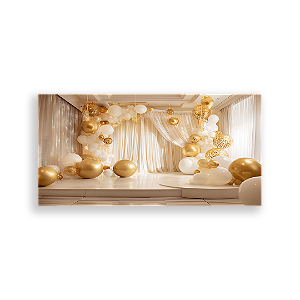 Painel Retangular Sublimado 3D - Fundo Fotografico Natal