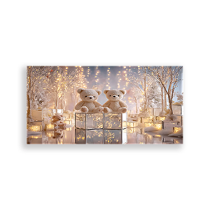 Painel Retangular Sublimado 3D - Fundo Fotografico Natal