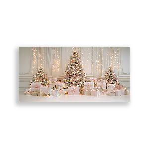 Painel Retangular Sublimado 3D - Fundo Fotografico Natal