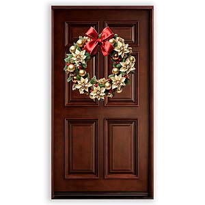 Capa Decorativa Porta Sublimação 3D - Porta Natal
